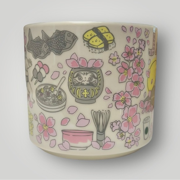 Starbucks Japan Been There Spring Sakura Coffee kawaii Mug Cup 14oz Collectible - Picture 9 of 15